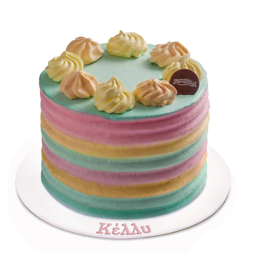 Κ81 Colorful rainbow cake