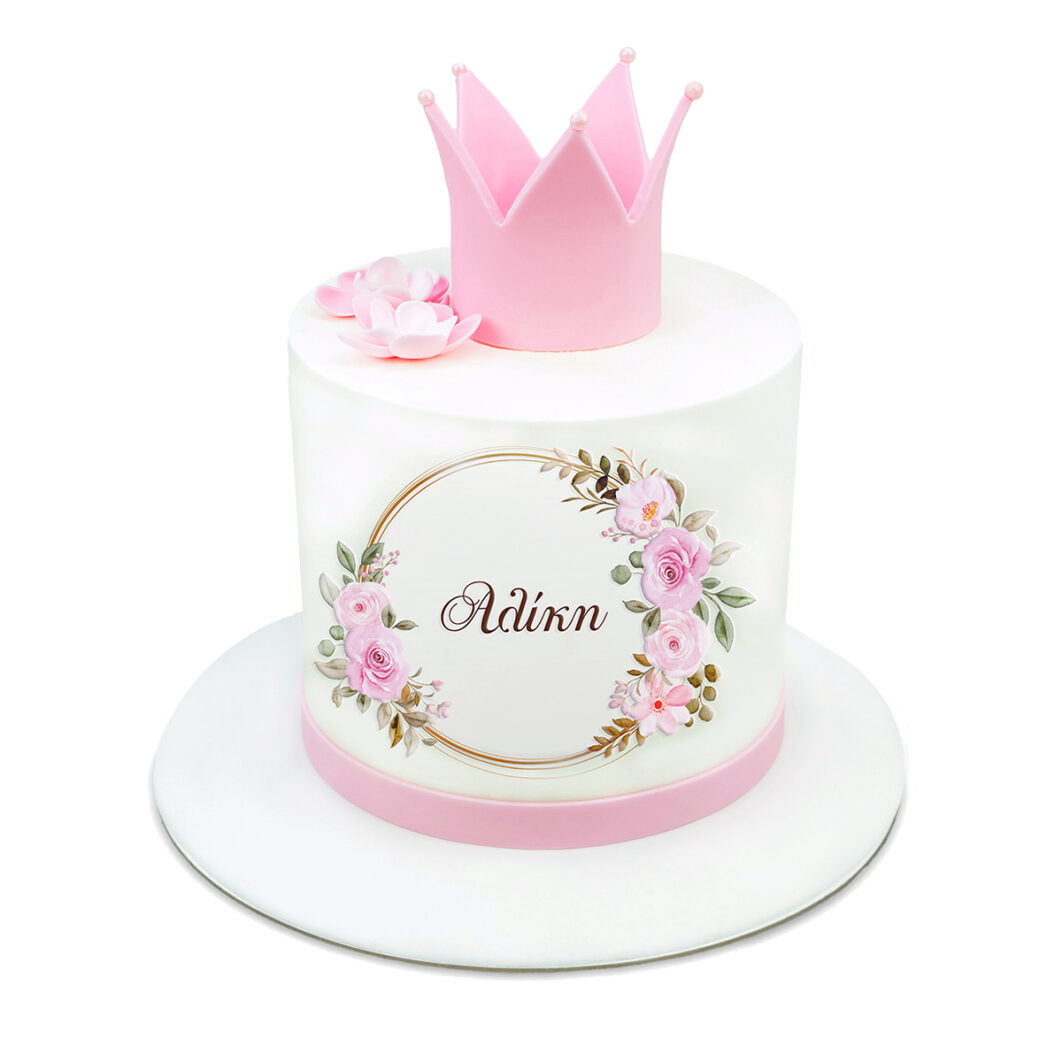 Κ241 Pink Crown Cake