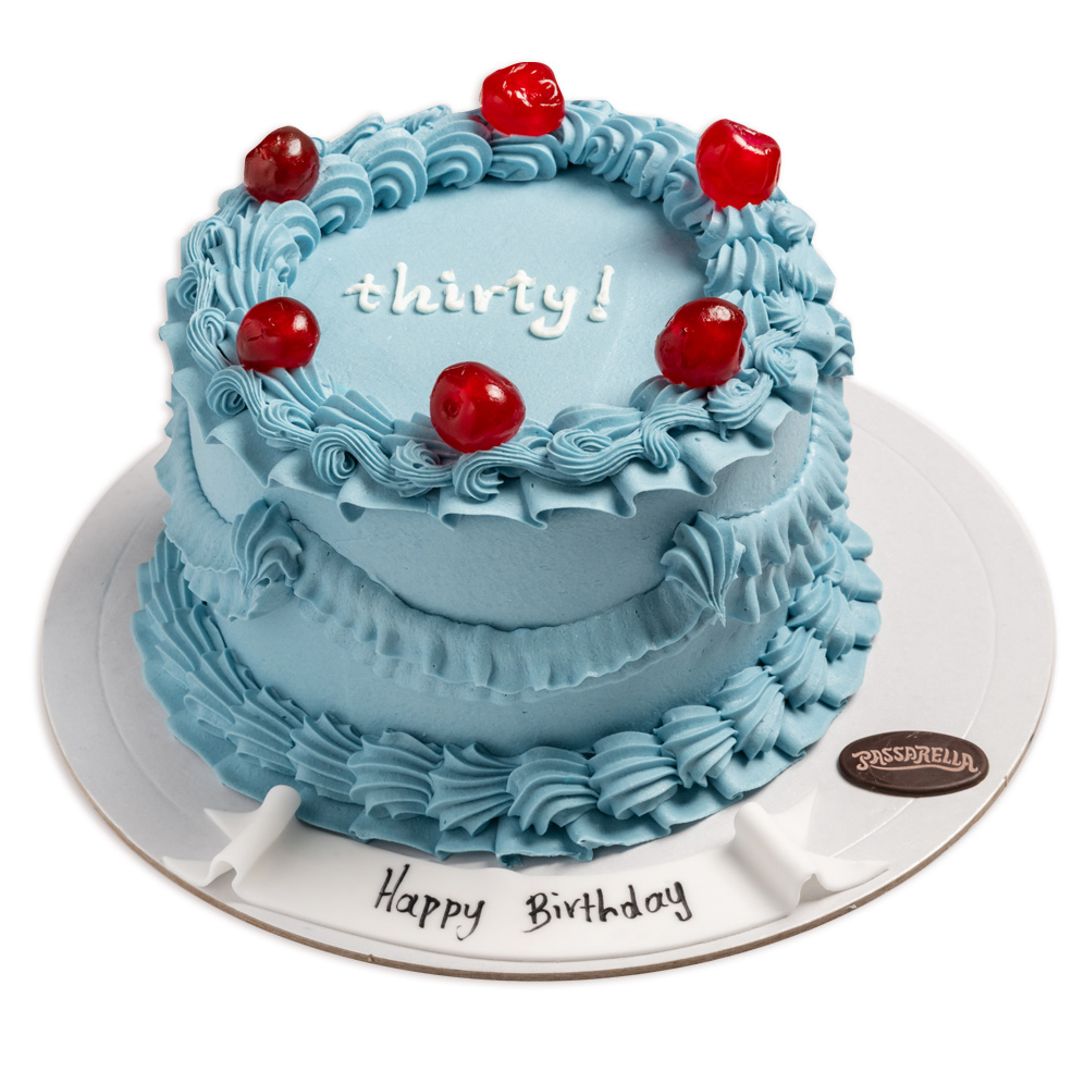 Κ334 Vintage Cherry Blue Cake